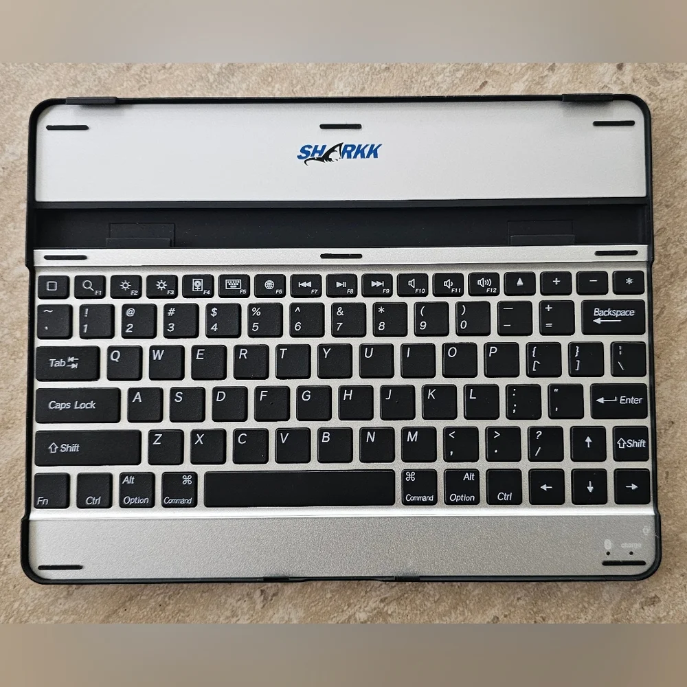 SHARKK Bluetooth keyboard case for an Apple iPad